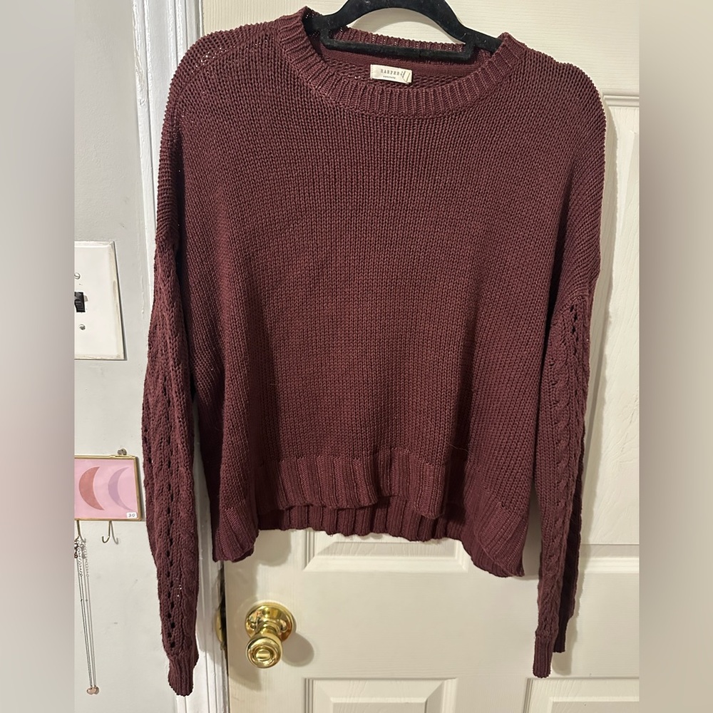 Maroon Knit Sweater